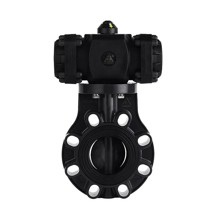 Pneumatic Actuated PVC Butterfly Valve