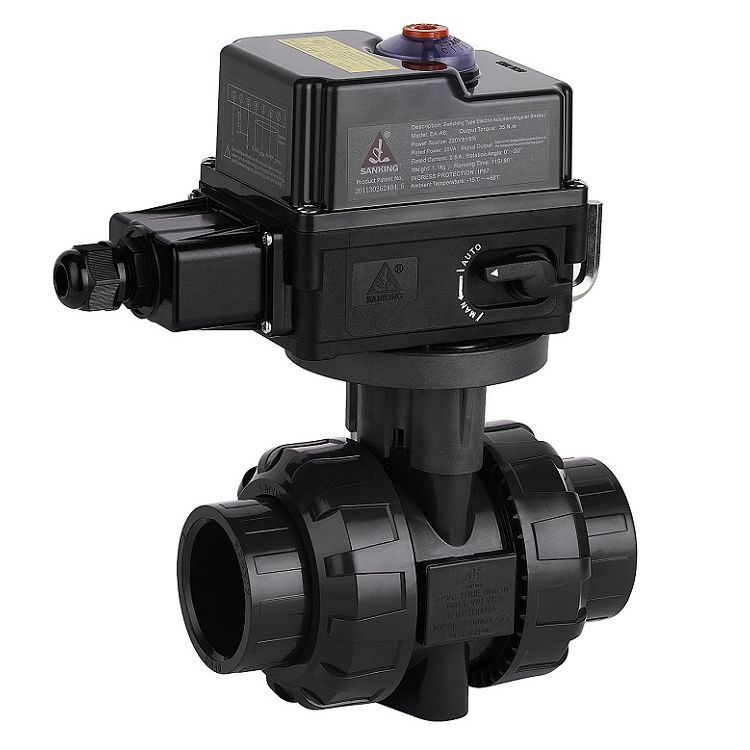 PVC elektrik aktyèl valv Inyon Valv